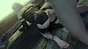 Hey, ever seen A2 hentai with wild anal and doggystyle action?