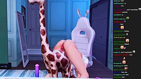 Cartoon sex with hardcore double penetration and cumshots