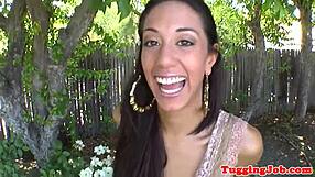 Watch This Gorgeous Teen Jerk Dick Outdoors In POV!