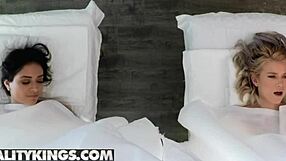 Hey, join Danny Mountain, Jynx Maze, and Arya Fae for a steamy sapphic spa day!