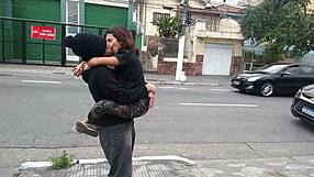 Amateur Babe Screams Loudly As She Fucks Big Cock On Santana Streets!