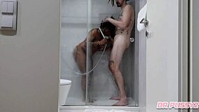 Ebony Acompanhante De Luxo Atende Cliente No Banheiro Do Motel!