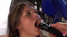 did these two lesbian friends really have fun with strap-ons in the warehouse?