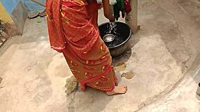 Yo, see this deshi village bhabhi in hot pissing mms clip?