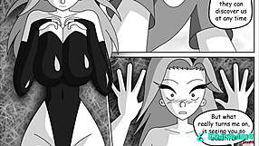Beautiful animation with big tits and a happy ending in the form of a cumshot