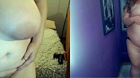 sister bbw chats on video with big ass in pov