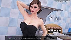 Step sister sucks nerd's cock to stop bully brother in Milfy City