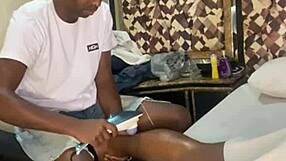 Visiting the swing house in Rio for a couple's massage.