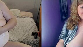 sister bbw chats on video with big ass in pov