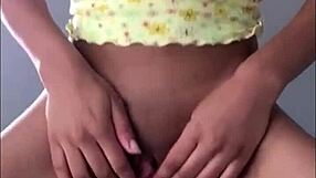 Barely Legal Petite Amateur Teen Reveals Amazing Puffy Pink Pussy in Panties