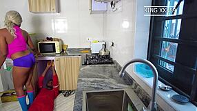 Thrilling My Plumber's Big Black Cock In Wet Pussy