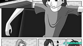 Beautiful animation with big tits and a happy ending in the form of a cumshot