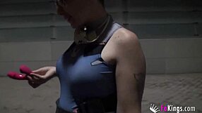 busty teen meraki gives free public blowjobs in the street