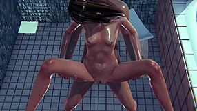 Skinny 3D Cartoon Babe Fucked Hard in Steamy Shower Scene, Huh?