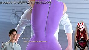 Apocalust 5 - Milf flashes upskirt in sexy lingerie with young anime babe