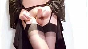 selena shemale in high heels masturbating suggestively