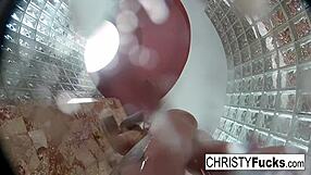 Passionate Shower Moments with Christy and Dahlia