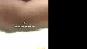 Horny latina hotwife fucked by husband while voyeur masturbates.