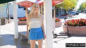 Fresh Teen Flashes Pussy In Public Park