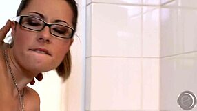 Jasmine La Rouge shares her school days at the boarding house, getting facial cumshots on her tits and cunt.