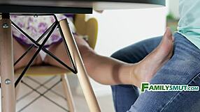 latina step mom can't resist stepson on desk at familysmut