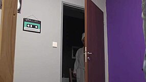 Petite backpacker gets a big dick in a 3some