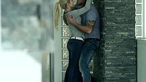 Petite european model rides cock on floor, feeling erotic pleasure