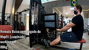 Back workout with flexibility training.