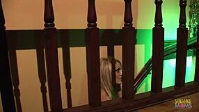 Tanya Tate in stockings deepthroats monster cock then rides in cowgirl?