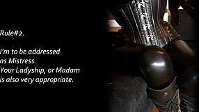 kako naj se sissy obnaša med analnim treningom