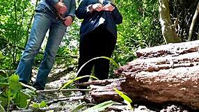 sexy fat stranger helps me cum outdoors