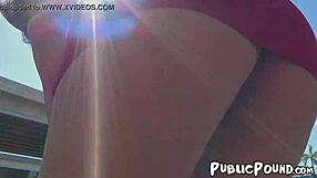 Latina Rose Monroe Twerks Before Public Pussy Penetration