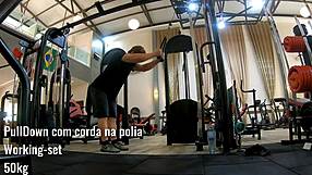 Back workout with flexibility training.