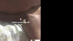 Horny latina hotwife fucked by husband while voyeur masturbates.