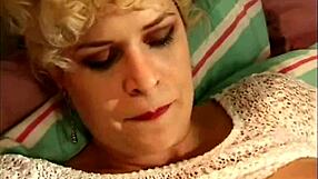 Hairy wife masturbates with toys solo