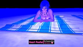 A woman’s innocent looking animation that is slightly erotic