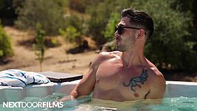 muscular writer dominates bratty twink in shower