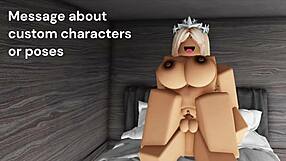 Look, Roblox rich girl getting fucked hard in cartoon style