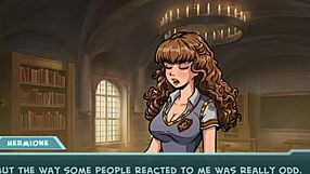 Beautiful anime babes suck and swallow in Akaburu’s Hogwarts series