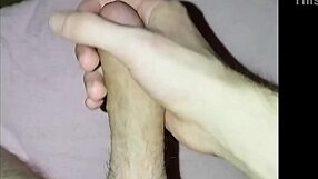 Young Amateur Feels Intense Rush During Solo Cock Massage and Masturbation