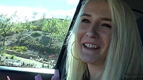 Hot Skinny Blonde Teases Big Cock at Casting Audition. Can You Resist the Handjob?