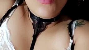 Look at her beautiful face of pleasure as she masturbates for you, Bluee