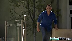 Horny couples bang in hot foursome?