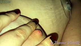 cozy nighttime vibrator fun with curvy body