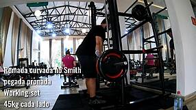 Back workout with flexibility training.