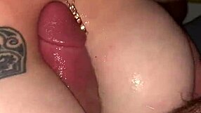 Massive tits get slammed with deepthroat and wild fucking