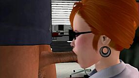 Boss and employee’s hot office affair in uniform
