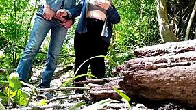 sexy fat stranger helps me cum outdoors