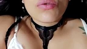 Look at her beautiful face of pleasure as she masturbates for you, Bluee