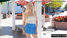 Fresh Teen Flashes Pussy In Public Park